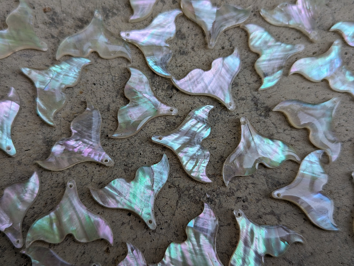 Mother of Pearl Mermaid Tails