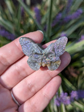 Load image into Gallery viewer, Labradorite Death Head Moth Carving
