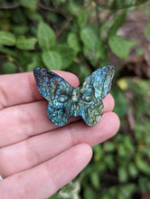 Load image into Gallery viewer, Labradorite Death Head Moth Carving
