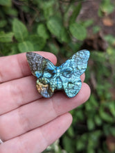 Load image into Gallery viewer, Labradorite Death Head Moth Carving
