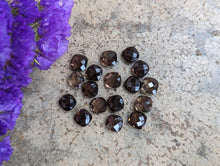 Load image into Gallery viewer, Smoky Quartz Cushion Rose Cuts - 7mm
