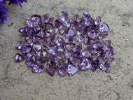 Amethyst Trillion Facets - 6mm