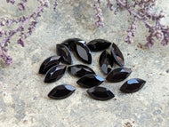 Black Onyx Marquise Facets - 4x8mm