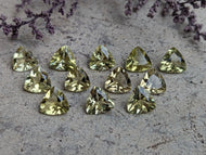 Lemon Quartz Trillion Facets - 8mm