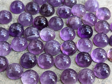 Load image into Gallery viewer, Chevron Amethyst Round Cabochons - 8mm
