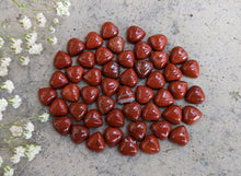 Load image into Gallery viewer, Red Jasper Heart Cabochons - 10mm
