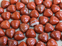 Load image into Gallery viewer, Red Jasper Heart Cabochons - 10mm
