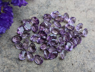 Amethyst Oval Facets (Light) - 6x8mm