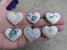 Load image into Gallery viewer, Solar Quartz Heart Cabochons
