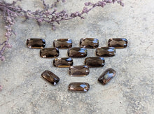 Load image into Gallery viewer, Smoky Quartz Domed Baguette Rectangle Facets - 5x10mm
