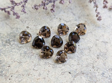 Load image into Gallery viewer, Smoky Quartz Wide Teardrop Facets - 6mm
