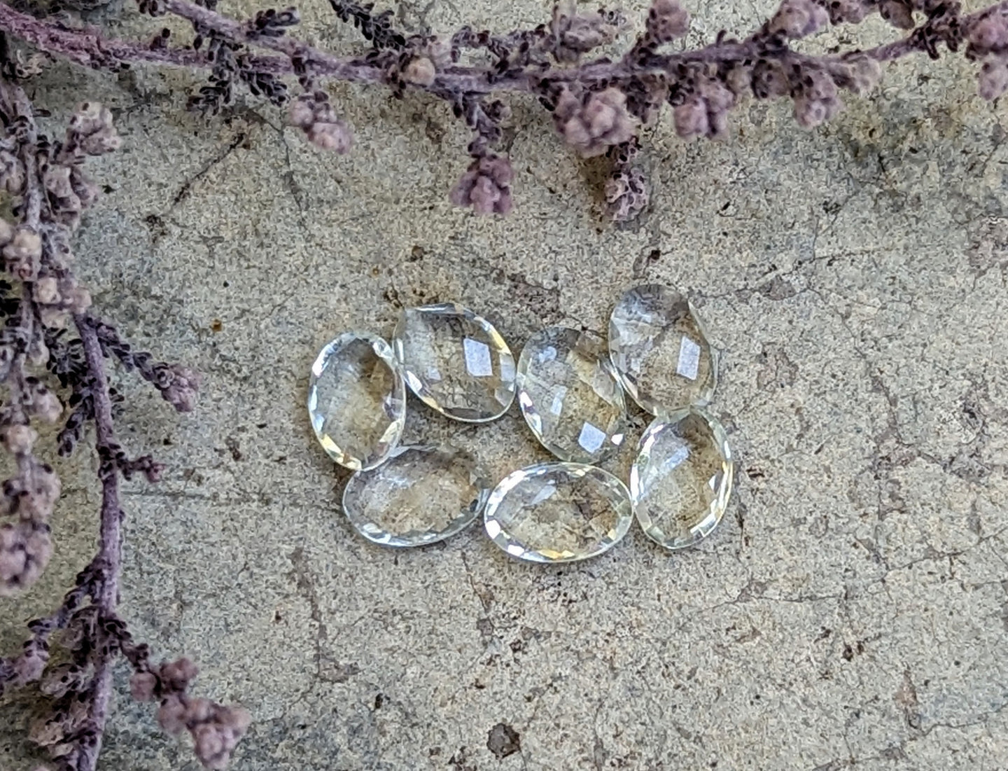 Prasiolite (Green Amethyst) Oval Rose Cuts - 4x6mm