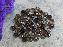 Load image into Gallery viewer, Smoky Quartz Rose Cut Round Cabochons - 6mm
