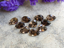 Load image into Gallery viewer, Smoky Quartz Teardrop Facets - 6x9mm
