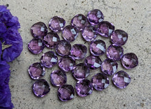 Load image into Gallery viewer, Amethyst Cushion (Square) Rose Cuts - 8mm
