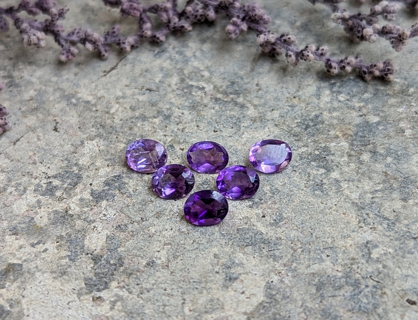 Amethyst Oval Facets - 4x5mm