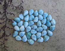 Load image into Gallery viewer, Larimar Teardrop Cabochons - 10x14mm
