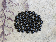 Load image into Gallery viewer, Black Spinel Oval Cabochons - 6x8mm
