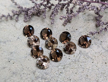 Load image into Gallery viewer, Smoky Quartz Brilliant Cut Round Facets - 8mm
