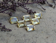 Citrine Baguette / Rectangle Facets - 8x10mm