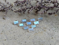 Labradorite Rectangle Facets - 3x5mm