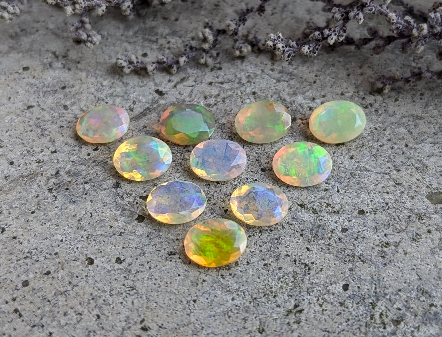 Ethiopian Welo Opal Oval Facets - 6x8mm