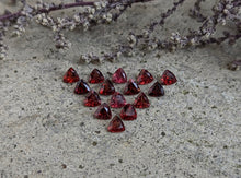 Load image into Gallery viewer, Garnet Trillion Facets - 4mm
