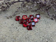 Garnet Octagon Facets - 5mm