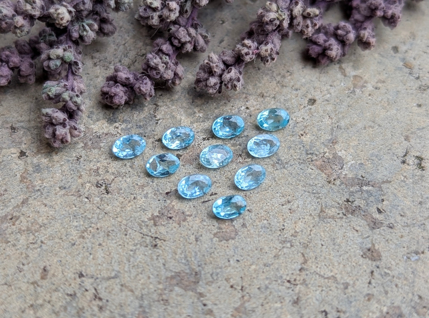 Apatite Oval Facets - 2x3mm (Lot of 10)