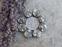 Load image into Gallery viewer, Pyrite Round Cabochons - 10mm
