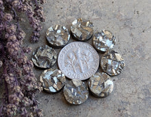 Load image into Gallery viewer, Pyrite Round Cabochons - 10mm
