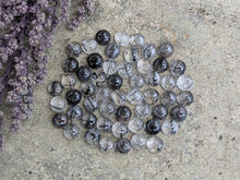 Load image into Gallery viewer, Tourmalinated Quartz Round Cabochons - 6mm
