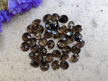 Load image into Gallery viewer, Smoky Quartz Rose Cut Round Facets - 7mm
