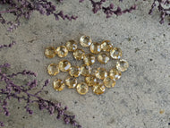 Citrine Round Rose Cuts - 7mm