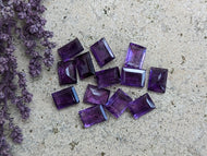 Amethyst Rectangular Facets - 6x8mm