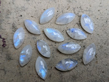 Load image into Gallery viewer, Moonstone Marquise Cabochons - 9x18mm
