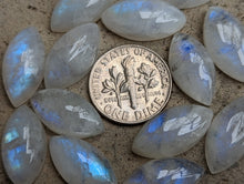 Load image into Gallery viewer, Moonstone Marquise Cabochons - 9x18mm
