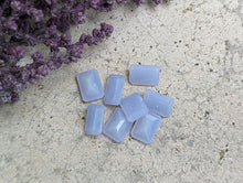 Load image into Gallery viewer, Blue Lace (Chalcedony) Rectangle Facets - 6x8mm
