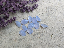 Load image into Gallery viewer, Blue Lace (Chalcedony) Teardrop Facets - 5x7mm
