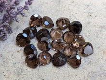 Load image into Gallery viewer, Smoky Quartz Wide Teardrop Facets - 8mm
