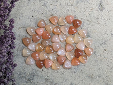 Load image into Gallery viewer, Peach Moonstone Trillion Cabochons - 7mm
