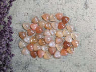 Peach Moonstone Trillion Cabochons - 7mm