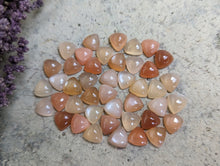 Load image into Gallery viewer, Peach Moonstone Trillion Cabochons - 7mm
