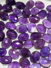 Load image into Gallery viewer, Amethyst Rose Cut Oval Cabochons - 7x9mm
