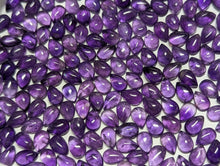 Load image into Gallery viewer, Amethyst Teardrop Cabochons - 4x6mm
