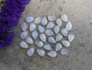 Moonstone Teardrop Cabochons - 8x12mm