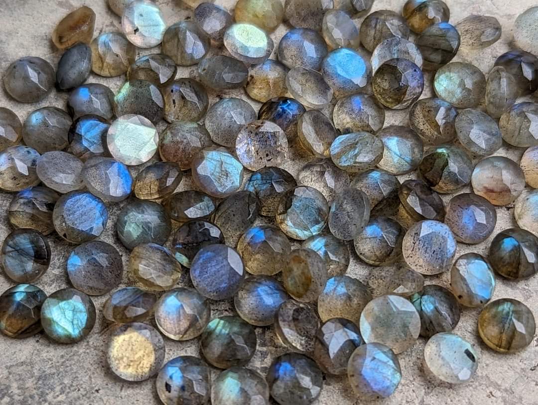 Labradorite Round Facets - 5mm