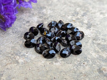 Load image into Gallery viewer, Black Onyx Rose Cut Oval Facets - 5x7mm
