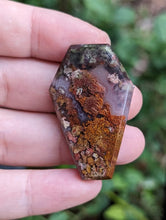 Load image into Gallery viewer, Scenic Red Moss Agate Coffin Cabochons
