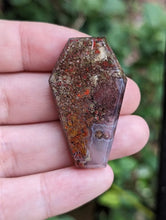 Load image into Gallery viewer, Scenic Red Moss Agate Coffin Cabochons
